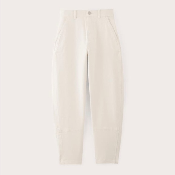 Everlane Utility Barrel Pant, Size 2, Bone - Picture 3 of 6